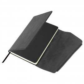 Ежедневник датированный 2026 А5 145х213мм BRAUBERG Jacket под кожу, клапан, держатель, серый, 117403