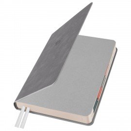 Ежедневник датированный 2026 B6 125х173мм GALANT Vivid, под кожу, серый, 117410