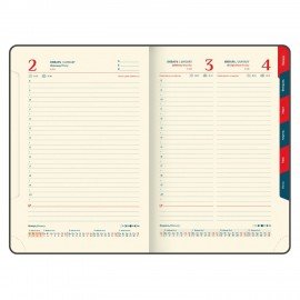 Ежедневник датированный 2026 B6 125х173мм GALANT Vivid, под кожу, серый, 117410