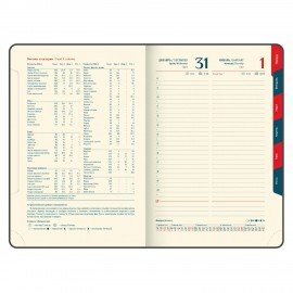 Ежедневник датированный 2026 B6 125х173мм GALANT Vivid, под кожу, розовый, 117411