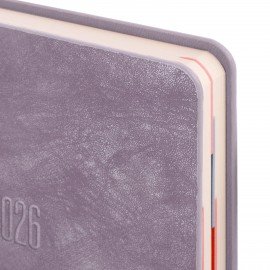 Ежедневник датированный 2026 B6 125х173мм GALANT Vivid, под кожу, сиреневый, 117412