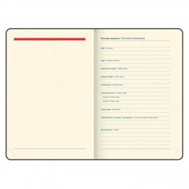 Ежедневник датированный 2026 B6 125х173мм GALANT Vivid, под кожу, красный, 117413