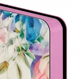 Ежедневник датированный 2026 А5 138x213мм BRAUBERG Vista, под кожу гибкий, Цветы, 117447