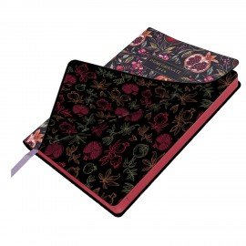 Ежедневник датированный 2026 А5 138x213мм BRAUBERG Vista, под кожу гибкий, Pomegranate, 117449