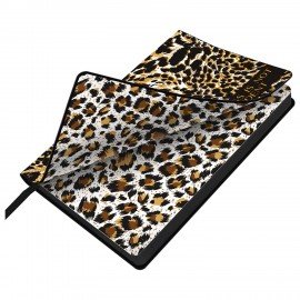 Ежедневник датированный 2026 А5 138x213мм BRAUBERG "Vista", под кожу гибкий, "Leopard", 117452