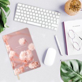 Ежедневник датированный 2026 А5 138x213мм BRAUBERG Vista, под кожу твердый, Tenderness, 117455