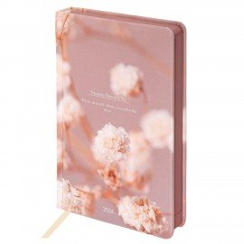 Ежедневник датированный 2026 А5 138x213мм BRAUBERG Vista, под кожу твердый, Tenderness, 117455