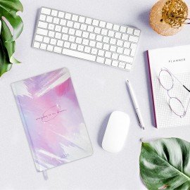 Ежедневник датированный 2026 А5 138x213мм BRAUBERG "Vista", под кожу твердый, "Pale", 117458