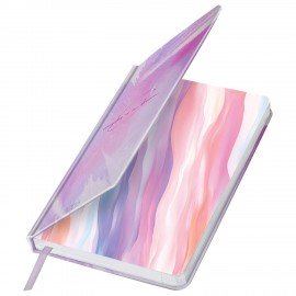 Ежедневник датированный 2026 А5 138x213мм BRAUBERG "Vista", под кожу твердый, "Pale", 117458