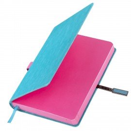 Ежедневник датированный 2026 А5 138x213мм BRAUBERG Inspiration, под кожу, цветной срез, бирюза, 117476