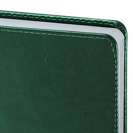 Ежедневник датированный 2026 А5 138x213мм BRAUBERG Inspiration, под кожу, цветной срез, темно-зелен, 117477