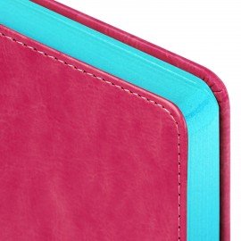 Ежедневник датированный 2026 А5 138x213мм BRAUBERG Inspiration, под кожу, цветной срез, розовый, 117478