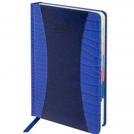 Ежедневник датированный 2026 А5 148х218мм GALANT CombiContract, под кожу, темно-синий, 117486