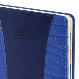 Ежедневник датированный 2026 А5 148х218мм GALANT CombiContract, под кожу, темно-синий, 117486