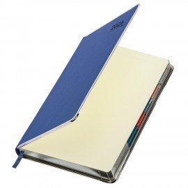 Ежедневник датированный 2026 А5 148х218мм GALANT Infinity Silver, под кожу, синий, 117496