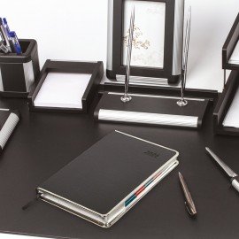 Ежедневник датированный 2026 А5 148х218мм GALANT Infinity Silver, под кожу, серый, 117499