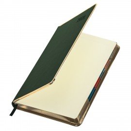 Ежедневник датированный 2026 А5 148х218мм GALANT Infinity Gold, под кожу, темно-зеленый, 117504