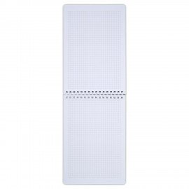 Блокнот А5 80л, BRAUBERG, силиконовый гребень, обложка пластик, клетка, зеленый, 117560