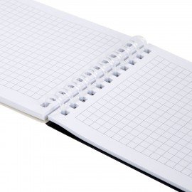 Блокнот МАЛЫЙ ФОРМАТ А6 60л, BRAUBERG, силиконовый гребень, обложка пластик, клетка, бежевый, 117563