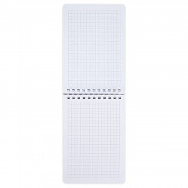 Блокнот МАЛЫЙ ФОРМАТ А6 60л, BRAUBERG, силиконовый гребень, обложка пластик, клетка, бежевый, 117563