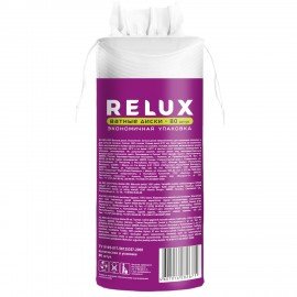 Ватные диски 80 шт., RELUX, двусторонние, ш/к 82671, 66817