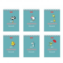 Блокнот МАЛЫЙ ФОРМАТ А7 40л, гребень, картон, клетка, HATBER, Мой любимый блокнот, 081193, 40Б7В1гр