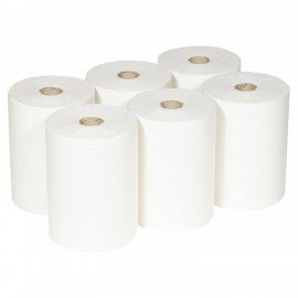 Полотенца бумажные рулонные KIMBERLY-CLARK Scott, КОМПЛЕКТ 6шт, Slimroll, 190м, белые, арт. 6697