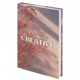 Ежедневник датированный 2027 145х215 мм, А5, STAFF, ламинированная обложка, "Creative", 117802