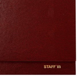 Планинг датированный 2027 300х130 мм, STAFF, гребень, обложка бумвинил, 64 листа, бордовый, 117856