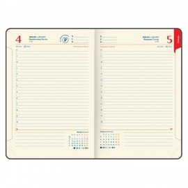 Ежедневник датированный 2027 B6 125х173мм GALANT Vivid, под кожу, розовый, 117862