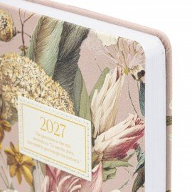 Ежедневник датированный 2027 А5 138x213мм BRAUBERG Vista Glow, под кожу, твердый, Meadow, 117962