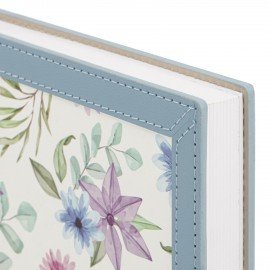 Ежедневник датированный 2027 А5 138x213мм BRAUBERG Vista Evoke, под кожу, твердый, Blue pattern, 117964