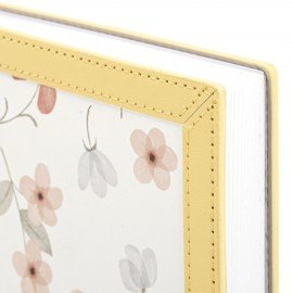 Ежедневник датированный 2027 А5 138x213мм BRAUBERG Vista Evoke, под кожу, твердый, Yellow pattern, 117965