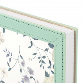 Ежедневник датированный 2027 А5 138x213мм BRAUBERG Vista Evoke, под кожу, твердый, Green pattern, 117979