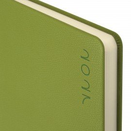 Ежедневник датированный 2027 А5 138х213мм BRAUBERG Essential, под кожу, держатель для ручки, зеленый, 118018