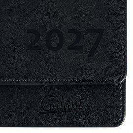 Планинг датированный 2027 305х140мм GALANT Ritter, под кожу, черный, 118208