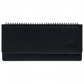 Планинг датированный 2027 305х140мм GALANT Ritter, под кожу, черный, 118208