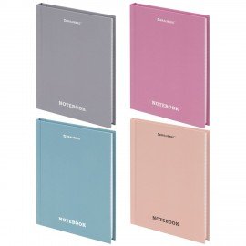 Блокнот МАЛЫЙ ФОРМАТ (110х147мм), А6, 80 л., твёрдый, клетка, BRAUBERG, МОРАНДИ, 118557