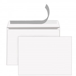 Конверты С4 (229х324мм), отрывная лента, 80г/м2, КОМПЛЕКТ 50шт, внутренняя запечатка, STAFF, 118668