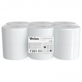 Бумага туалетная 190м, VEIRO Professional (Система T2), КОМПЛЕКТ 12шт, COMFORT, T201