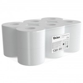 Бумага туалетная 190м, VEIRO Professional (Система T2), КОМПЛЕКТ 12шт, COMFORT, T201