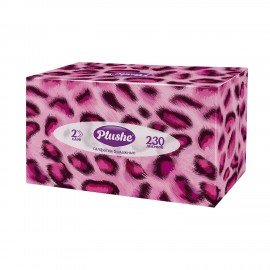 Косметические салфетки 230 штук в картонном боксе 2-слойные Plushe (Плюше), 20х20 см,, 70820