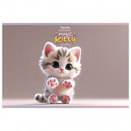 Альбом д/рис. А4, 20л., скоба, ПЗБМ, 205x295мм, "Котики" (микс в спайке), 41283