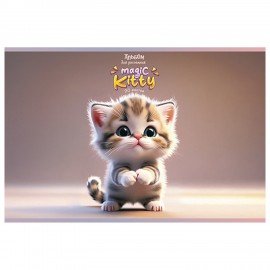 Альбом д/рис. А4, 20л., скоба, ПЗБМ, 205x295мм, "Котики" (микс в спайке), 41283