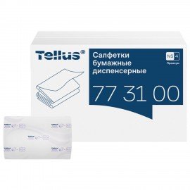 Салфетки Tellus/TORK (Система NS4) ПРЕМИУМ, 2х-слойные, КОМПЛЕКТ 20шт., 200шт., белые, 773100