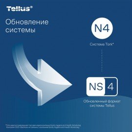 Салфетки Tellus/TORK (Система NS4) ПРЕМИУМ, 2х-слойные, КОМПЛЕКТ 20шт., 200шт., белые, 773100