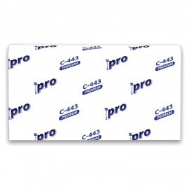 Полотенца бумажные 190 шт, PROtissue (H2) PREMIUM, 2-сл, белые, КОМПЛЕКТ 21 пач, 24х21,5,Z-слож,С443
