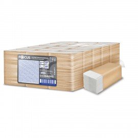 Салфетки 200шт FOCUS SMART (Система N4), 2-сл, КОМПЛЕКТ 12шт, 23х16,8см, V-сложение, белые, 50204095