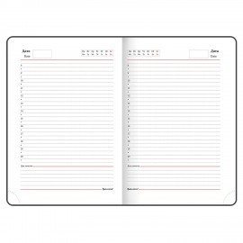 Ежедневник недатированный А5 (138х213 мм) BRAUBERG "Select", балакрон, 160 л., зеленый, 123431