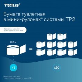 Бумага туалетная 200 метров, TORK (Система T2) UNIVERSAL, 1-слойная, КОМПЛЕКТ 12 рулонов, 120197